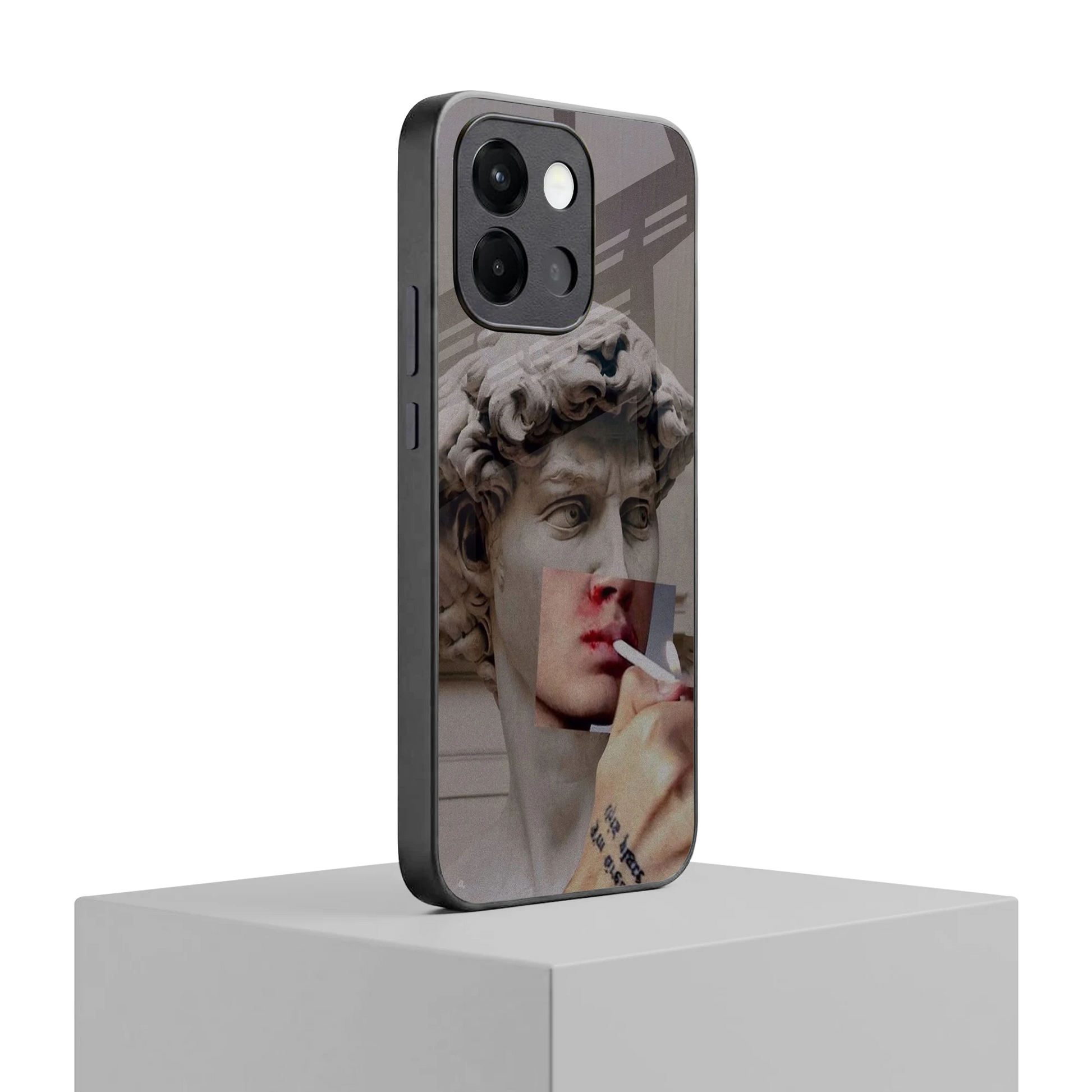Smokin David oneplus 13s mobile cover | shockproof glass phone case