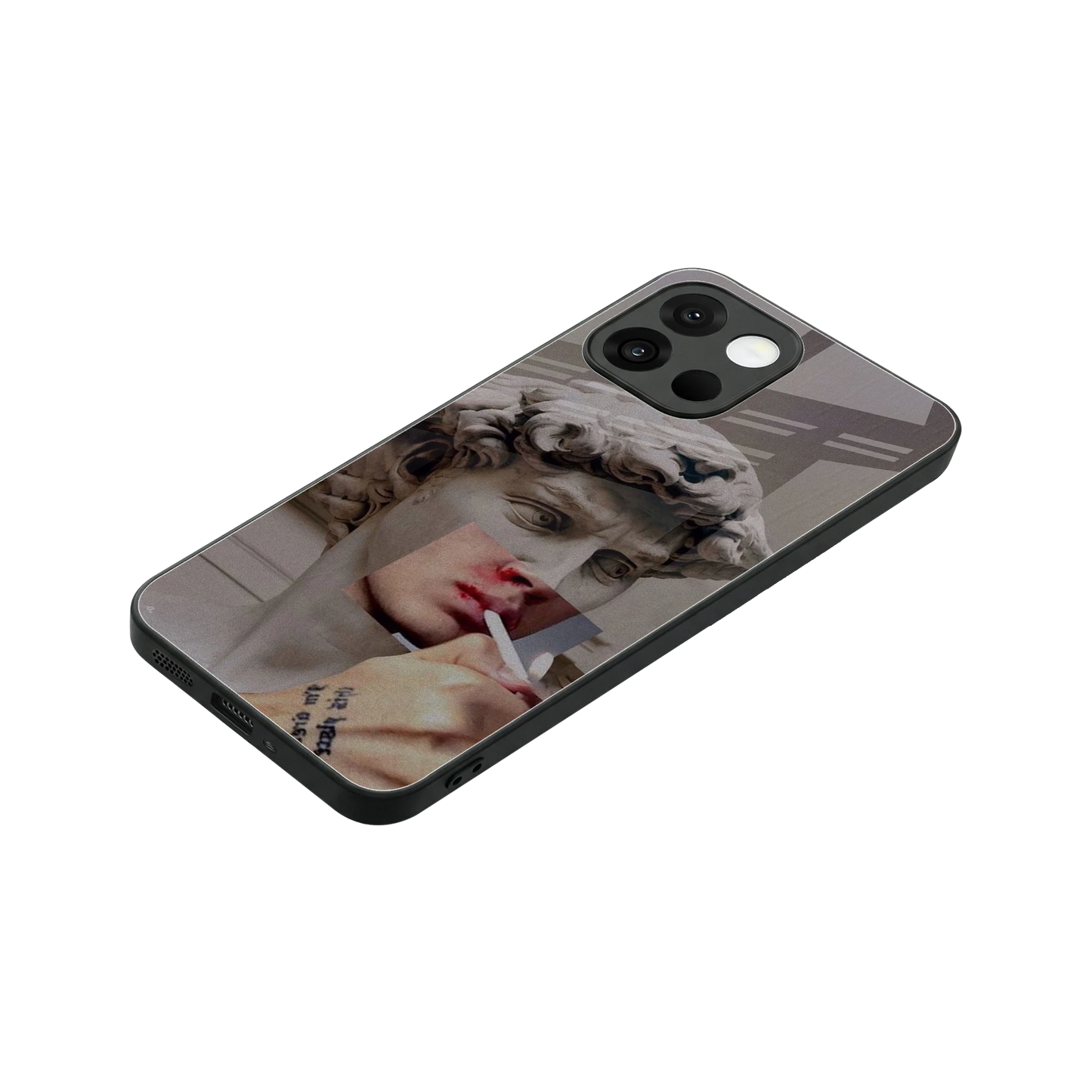 Smokin David stylish phone case for oneplus 13s | glossy glass and slim fit
