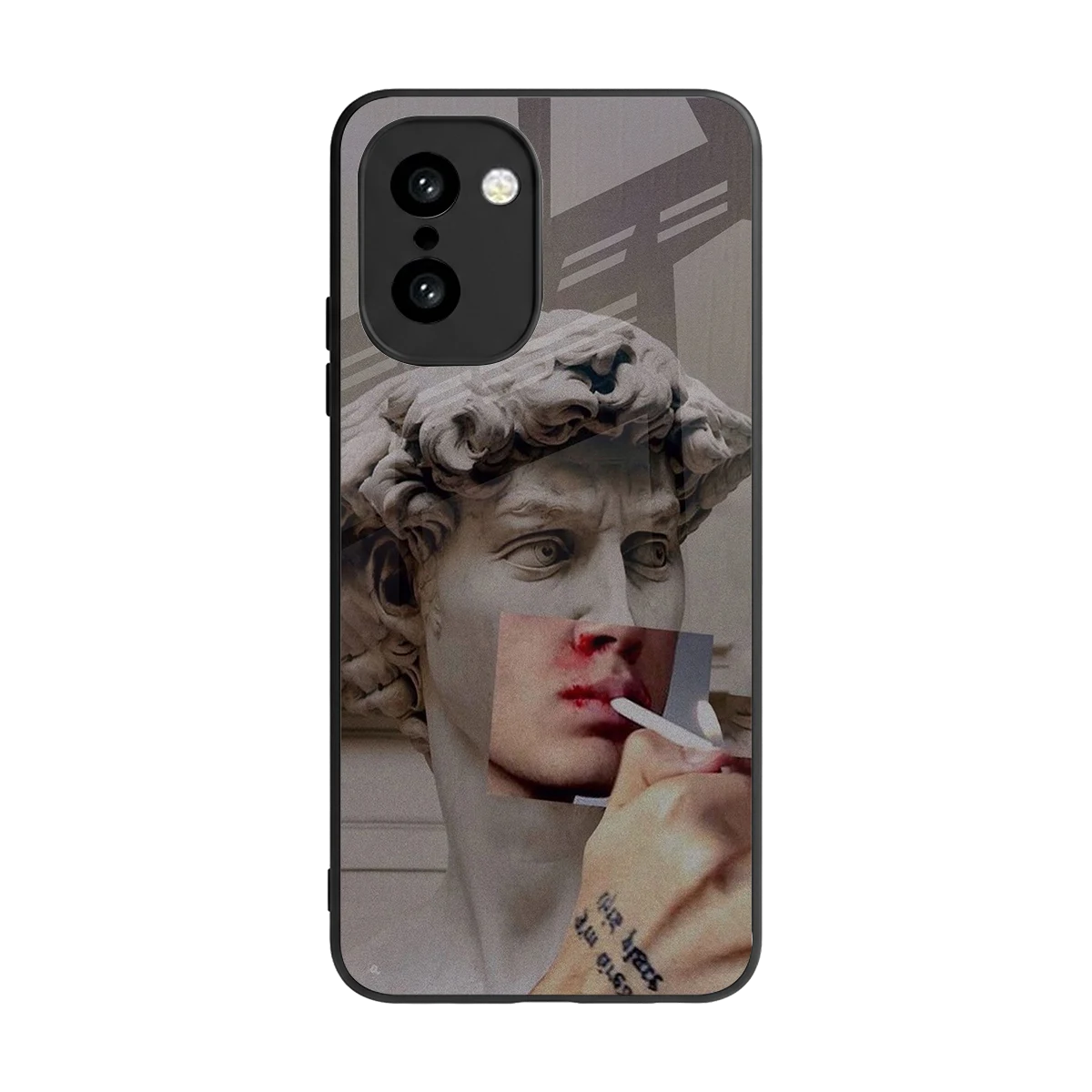 Smokin David back phone cover | glass case for oneplus 15r