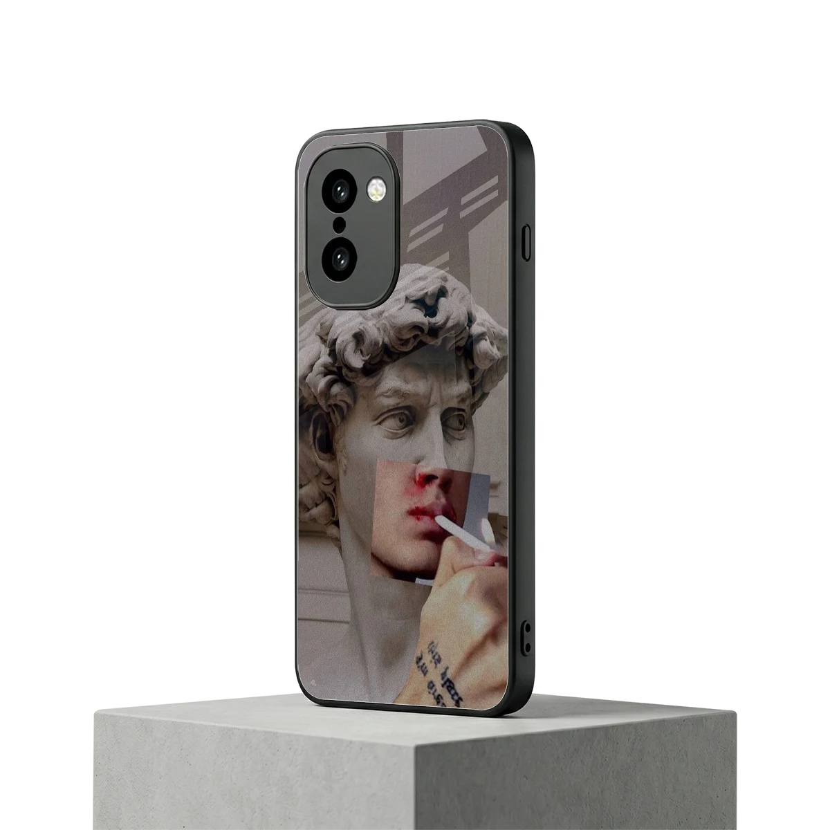 Smokin David oneplus 15r mobile cover | shockproof glass phone case