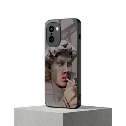 Smokin David oneplus 15r mobile cover | shockproof glass phone case