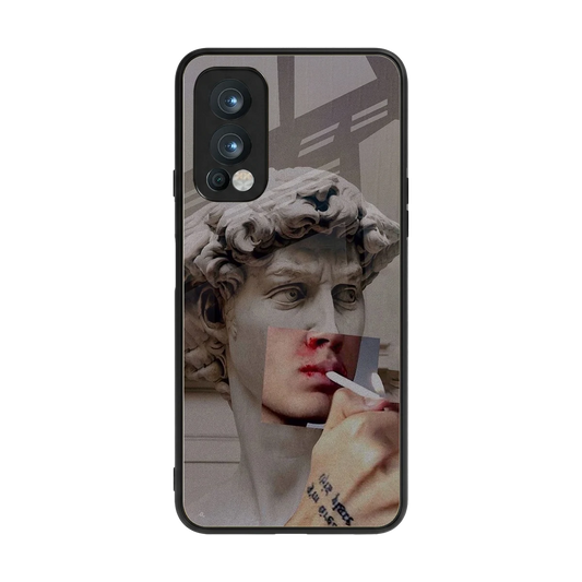 Smokin David back phone cover | glass case for oneplus nord 2