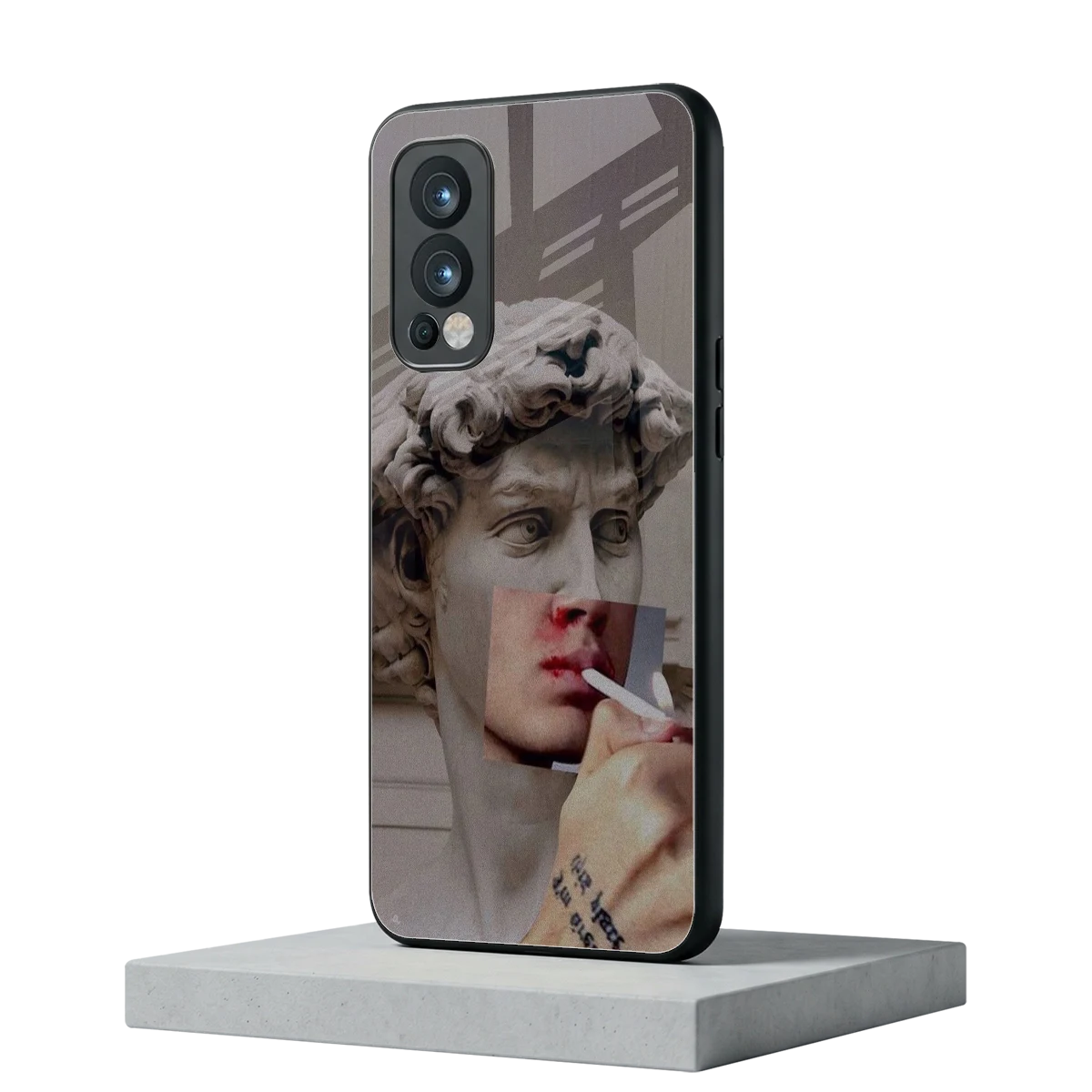Smokin David oneplus nord 2 mobile cover | shockproof glass phone case