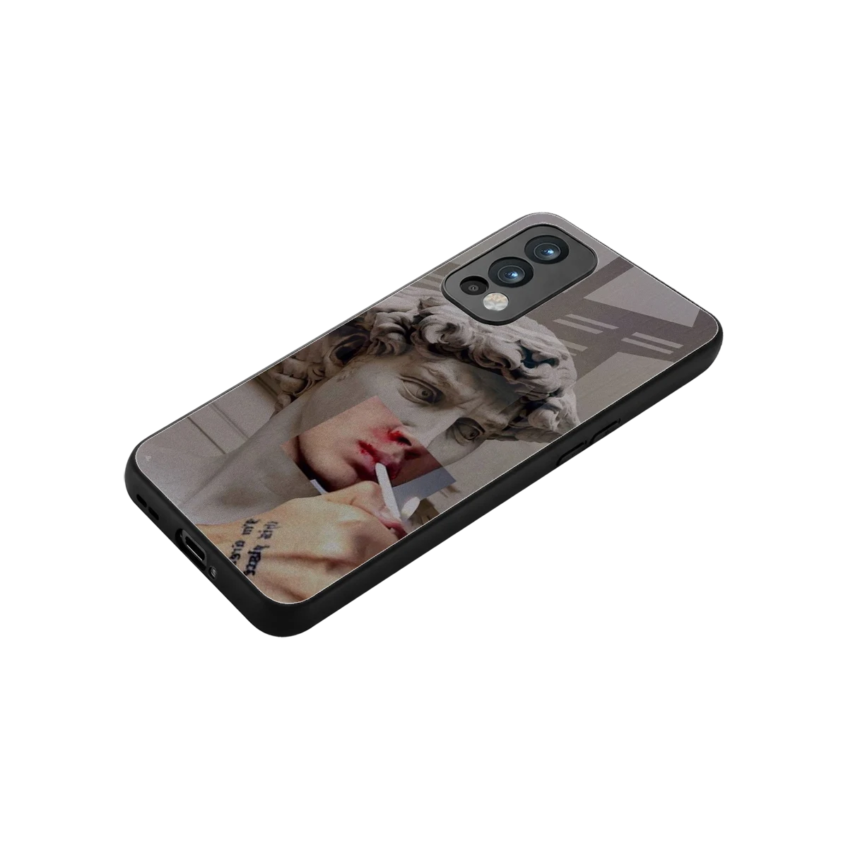 Smokin David stylish phone case for oneplus nord 2 | glossy glass and slim fit