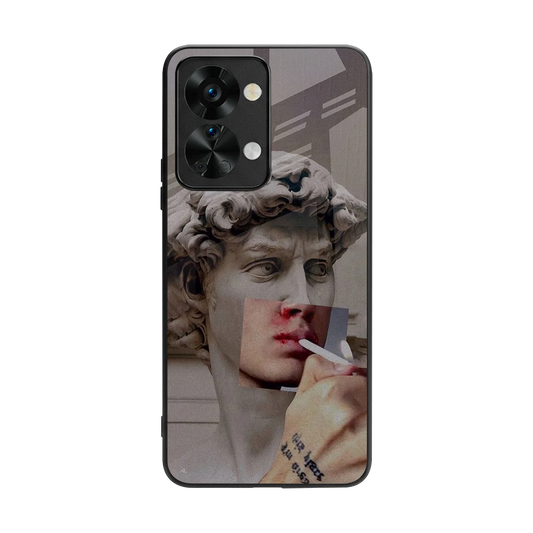 Smokin David back phone cover | glass case for oneplus nord 2t