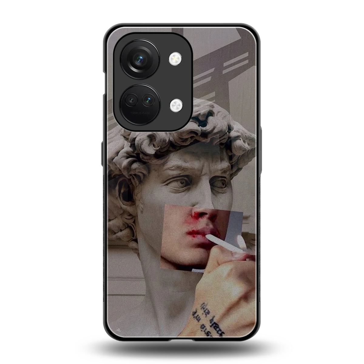 Smokin David back phone cover | glass case for oneplus nord 3