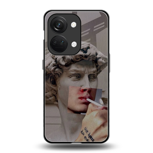 Smokin David back phone cover | glass case for oneplus nord 3