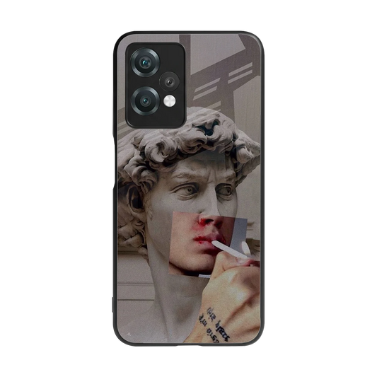 Smokin David back phone cover | glass case for oneplus nord ce 2 lite