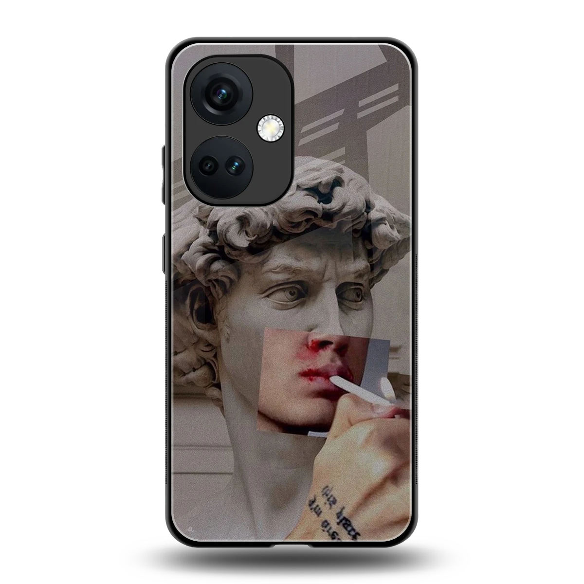 Smokin David back phone cover | glass case for oneplus nord ce 3