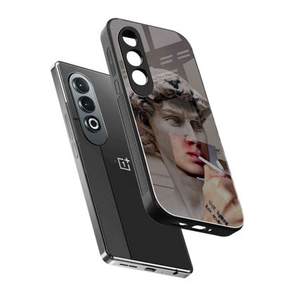 Smokin David sleek oneplus nord ce 4 cover with tempered glass back and TPU edges