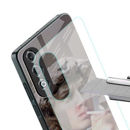 Smokin David stylish phone case for oneplus nord ce 4 | glossy glass and slim fit