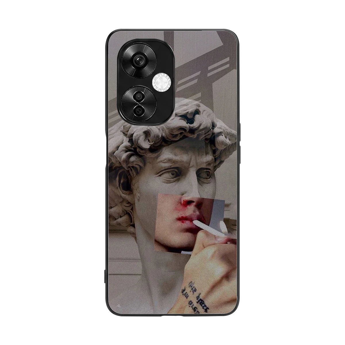 Smokin David back phone cover | glass case for oneplus nord ce 3 lite
