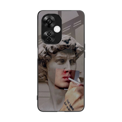 Smokin David back phone cover | glass case for oneplus nord ce 3 lite