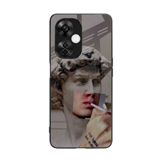 Smokin David back phone cover | glass case for oneplus nord ce 3 lite