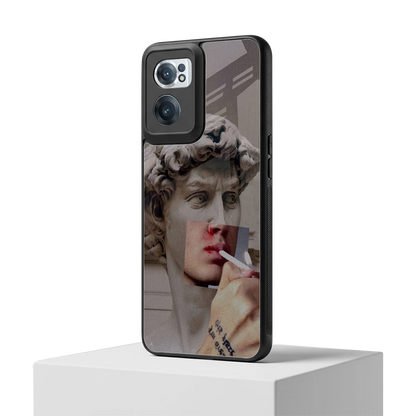 Smokin David oneplus nord ce 2 mobile cover | shockproof glass phone case