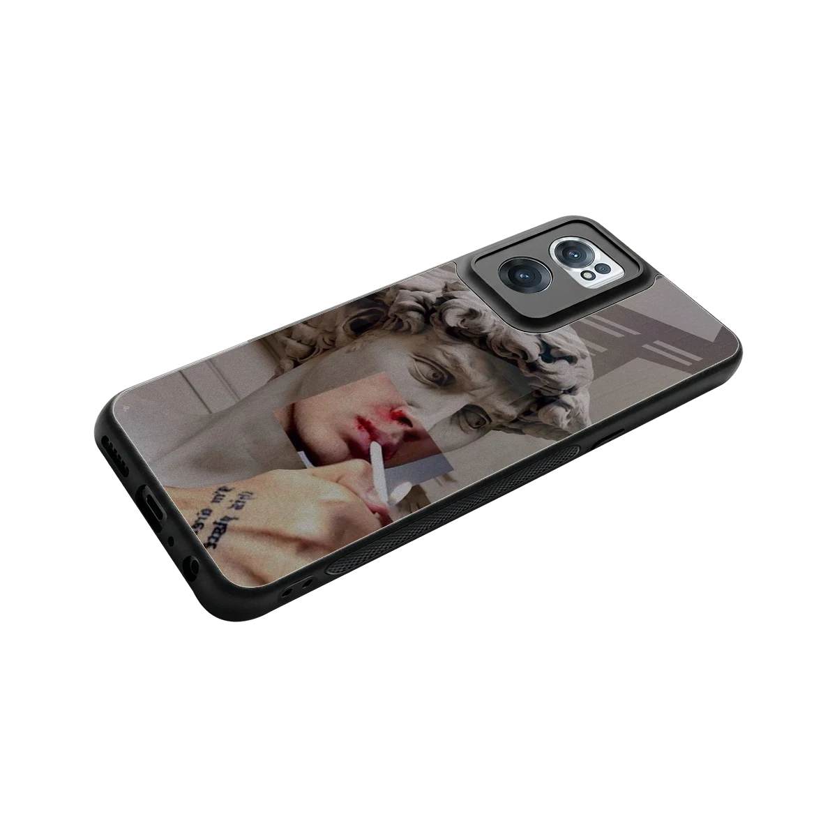 Smokin David stylish phone case for oneplus nord ce 2 | glossy glass and slim fit