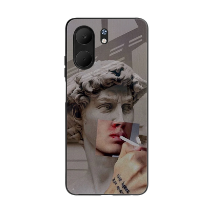 Smokin David back phone cover | glass case for oppo a5x 5g