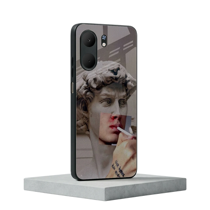 Smokin David oppo a5x 5g mobile cover | shockproof glass phone case
