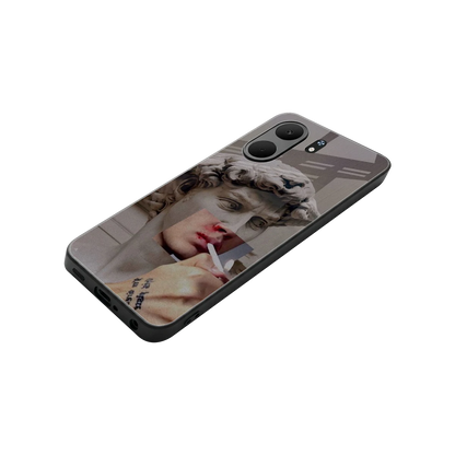 Smokin David stylish phone case for oppo a5x 5g | glossy glass and slim fit