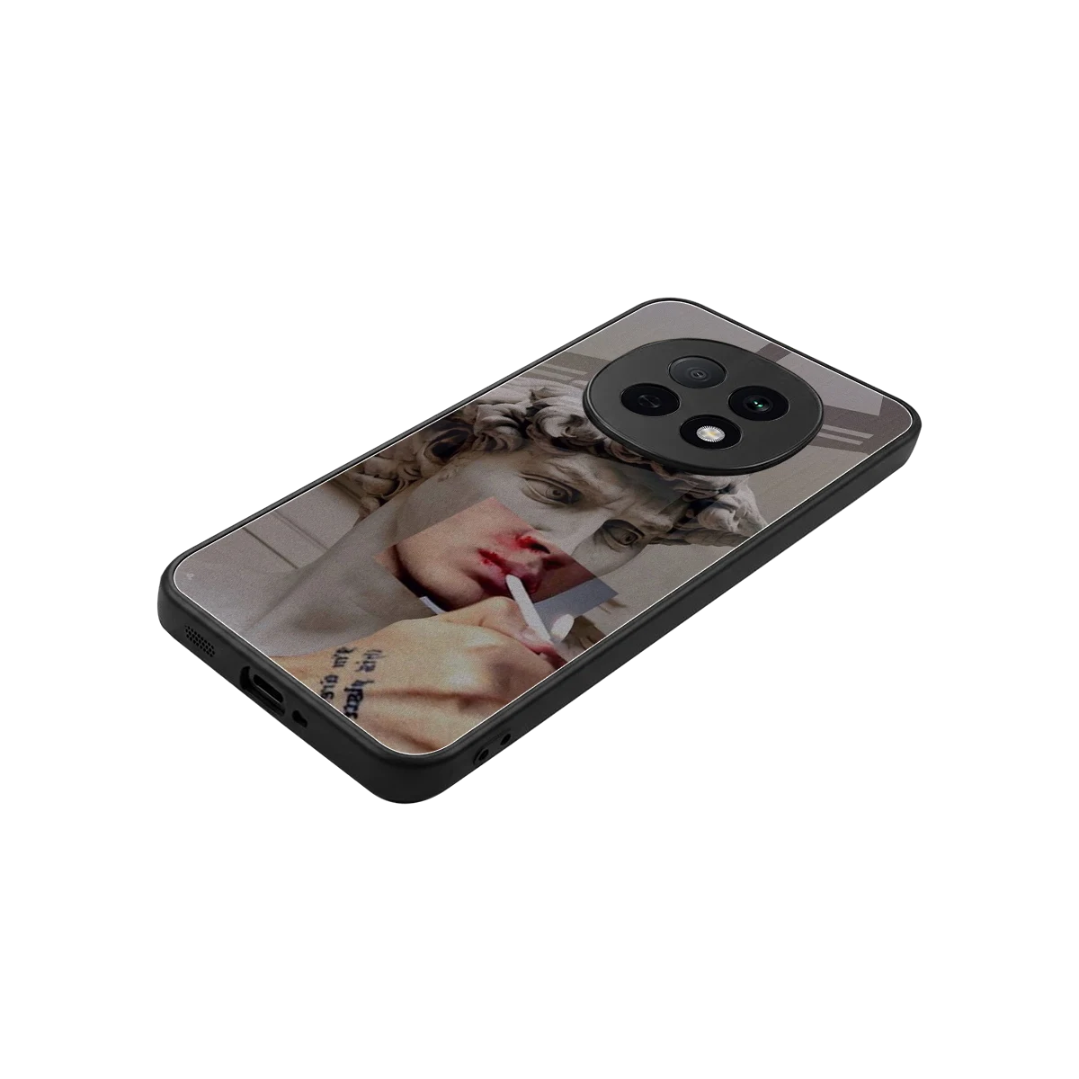 Smokin David stylish phone case for oppo f29 pro 5g | glossy glass and slim fit