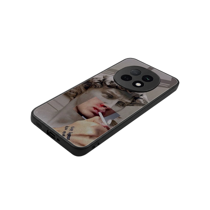 Smokin David stylish phone case for oppo f29 pro 5g | glossy glass and slim fit