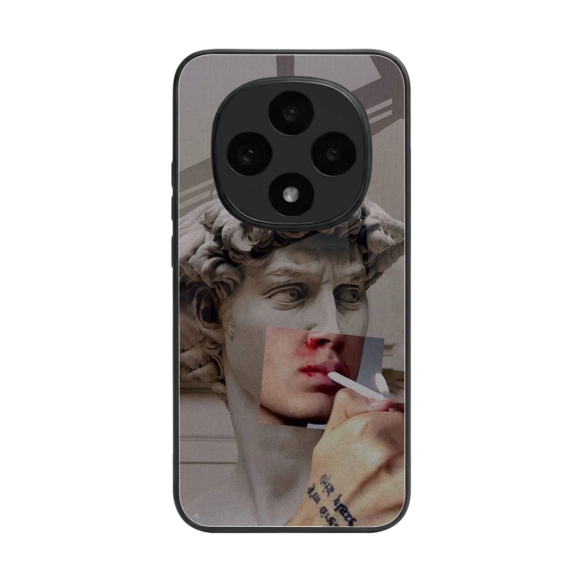 Smokin David back phone cover | glass case for oppo f31 pro 5g
