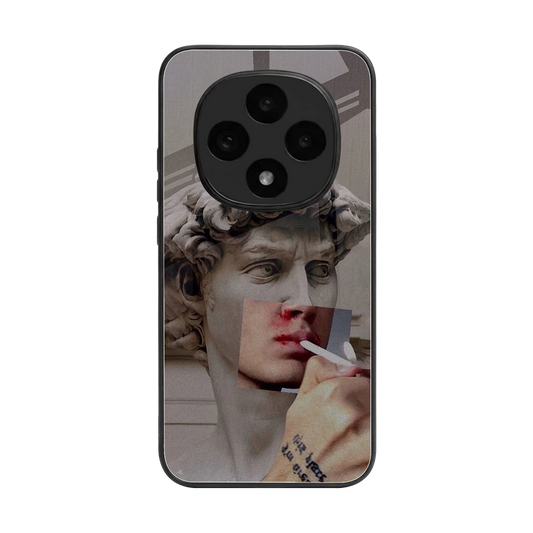 Smokin David back phone cover | glass case for oppo f31 pro 5g