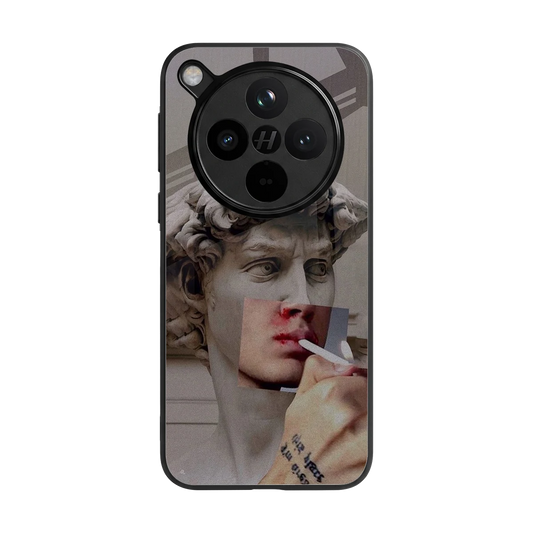 Smokin David back phone cover | glass case for oppo find x8