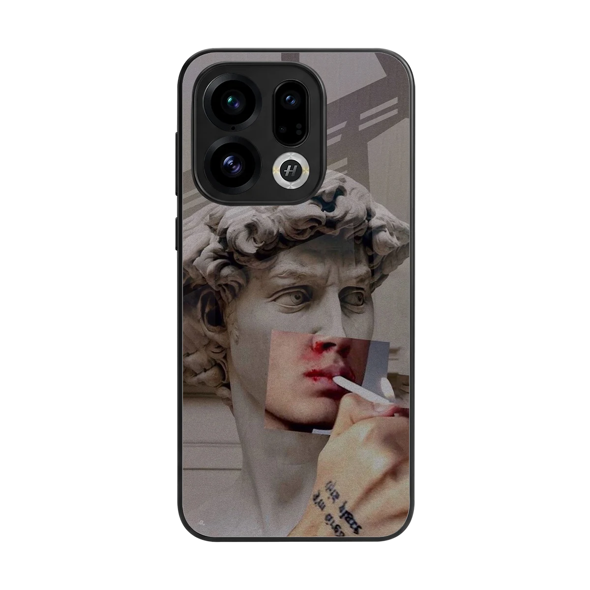 Smokin David back phone cover | glass case for oppo find x9
