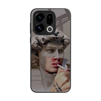 Smokin David back phone cover | glass case for oppo find x9