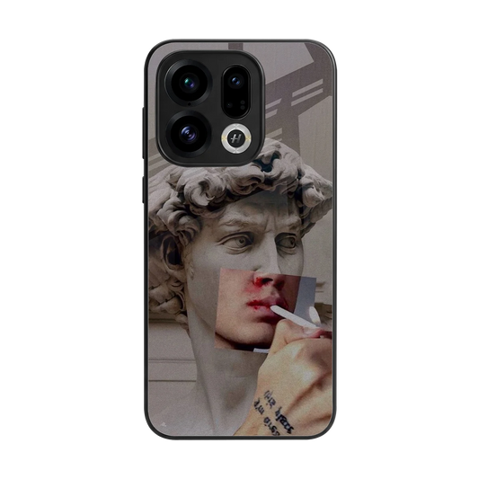 Smokin David back phone cover | glass case for oppo find x9
