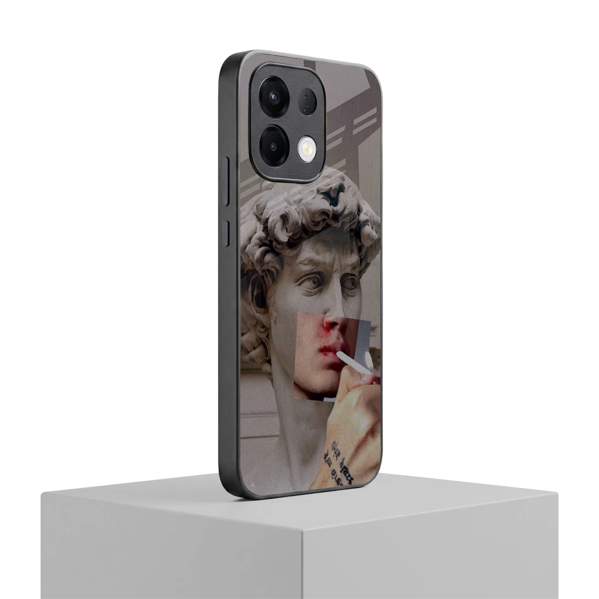 Smokin David oppo k13 5g mobile cover | shockproof glass phone case