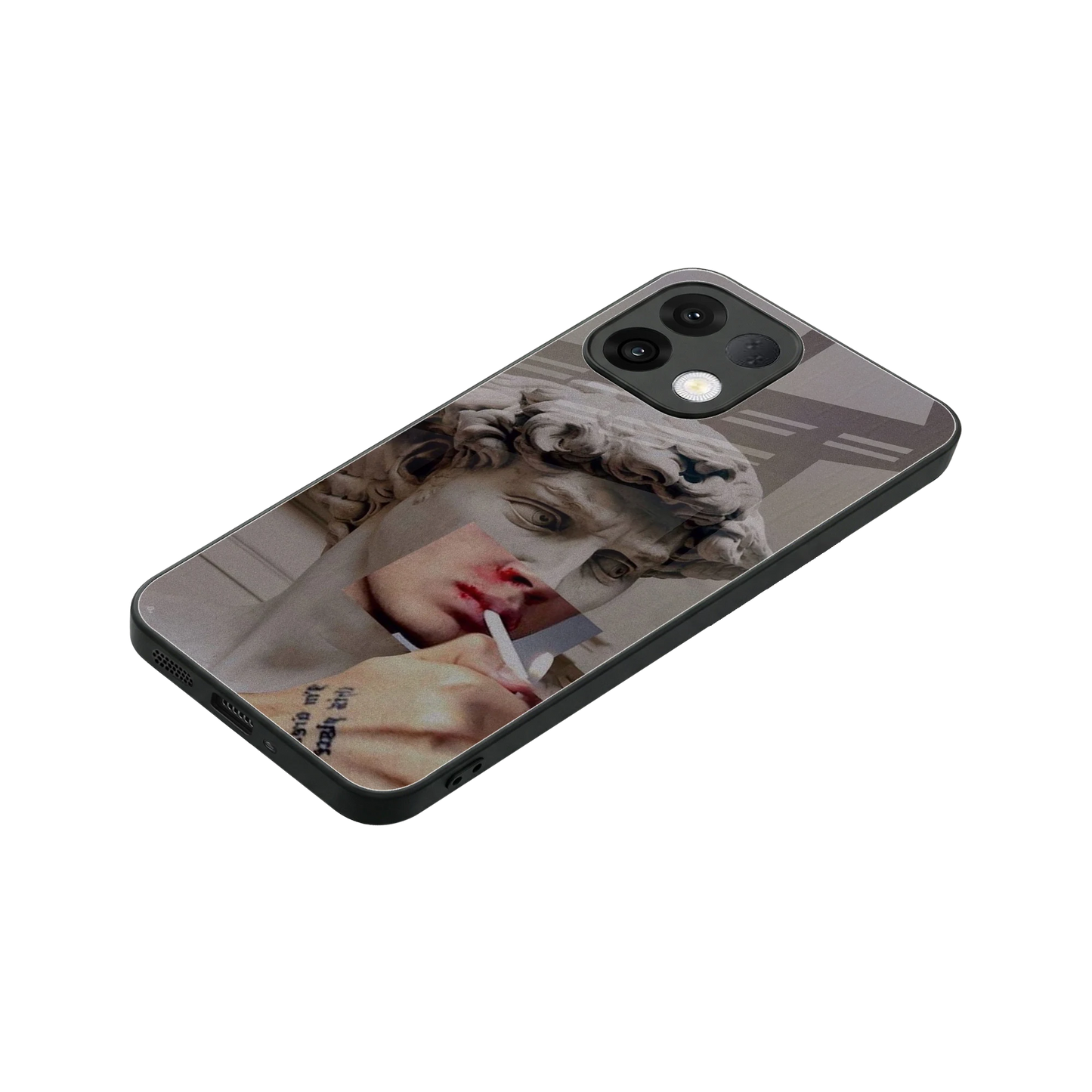Smokin David stylish phone case for oppo k13 5g | glossy glass and slim fit