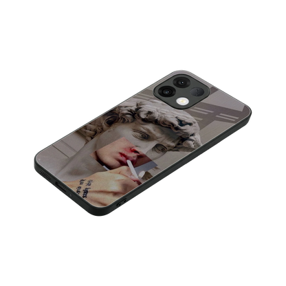 Smokin David stylish phone case for oppo k13 5g | glossy glass and slim fit