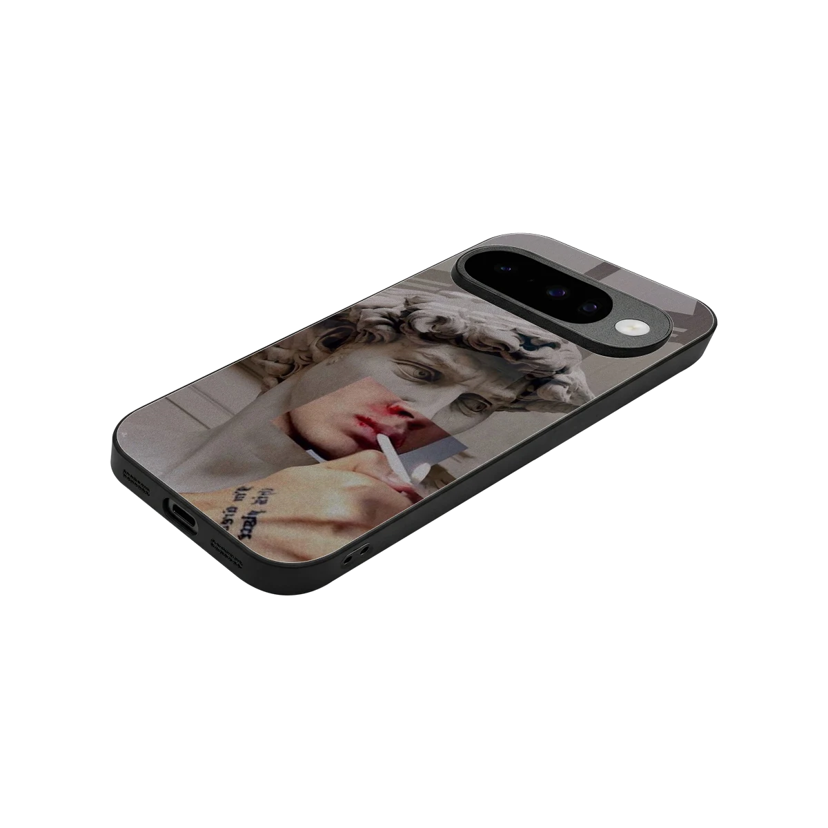Smokin David stylish phone case for google pixel 10 | glossy glass and slim fit