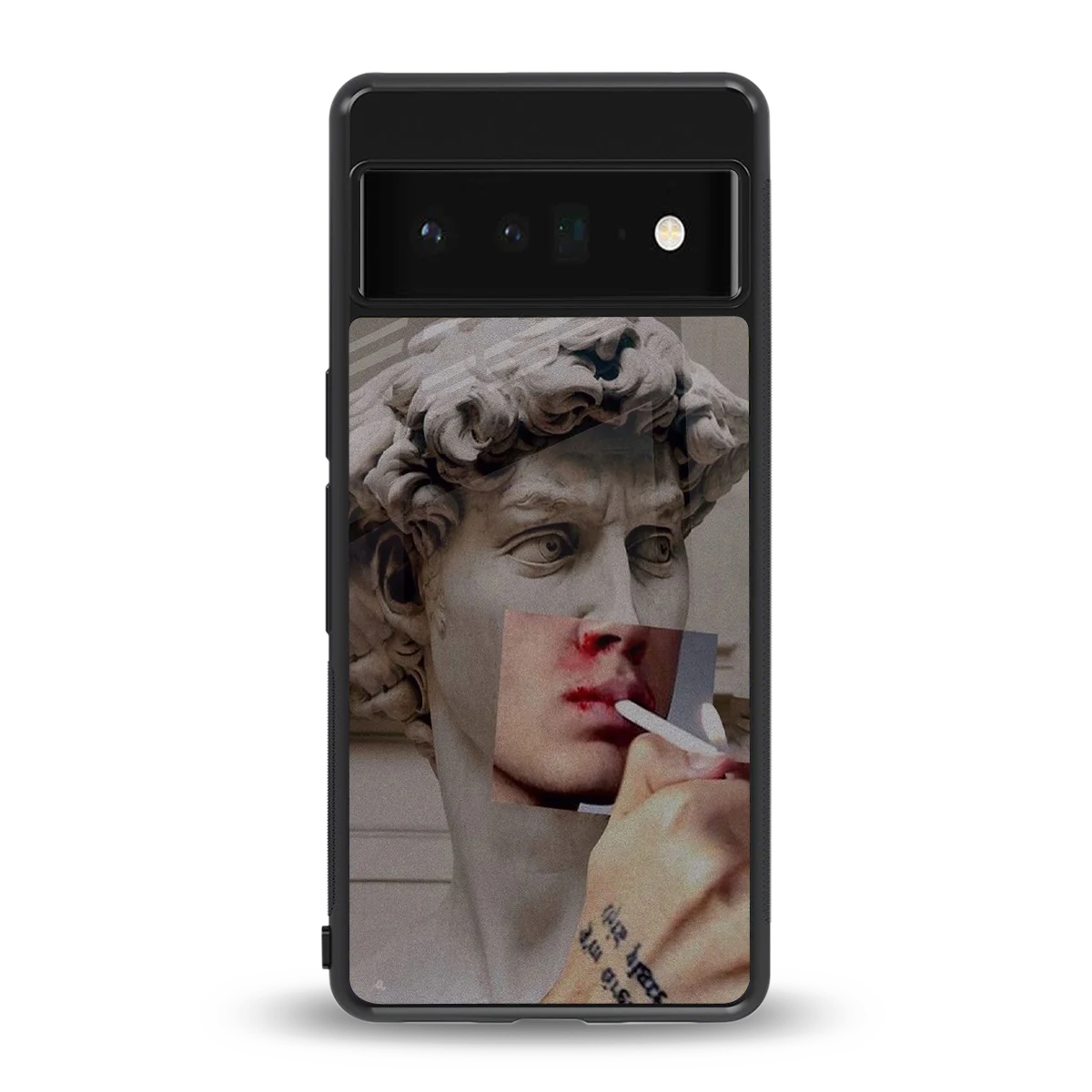 Smokin David back phone cover | glass case for google pixel 6 pro