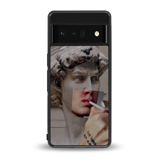 Smokin David back phone cover | glass case for google pixel 6 pro