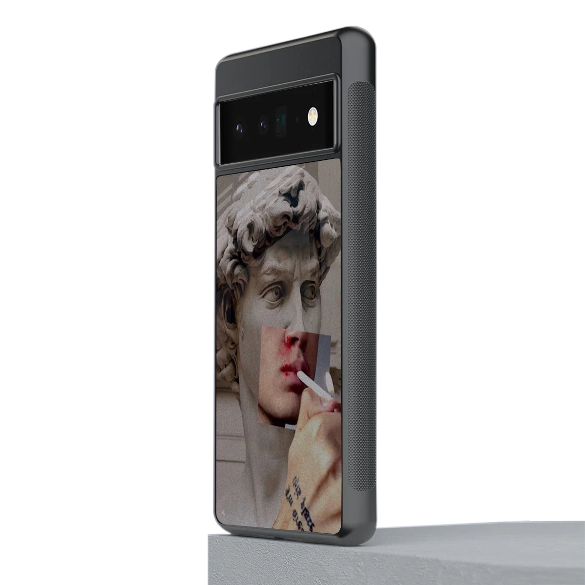 Smokin David stylish phone case for google pixel 6 pro | glossy glass and slim fit