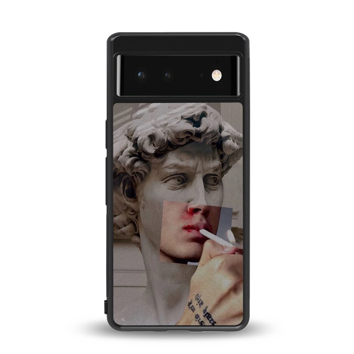 Smokin David back phone cover | glass case for google pixel 6a