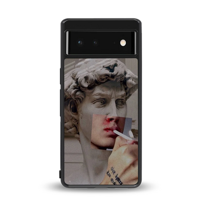 Smokin David back phone cover | glass case for google pixel 6a