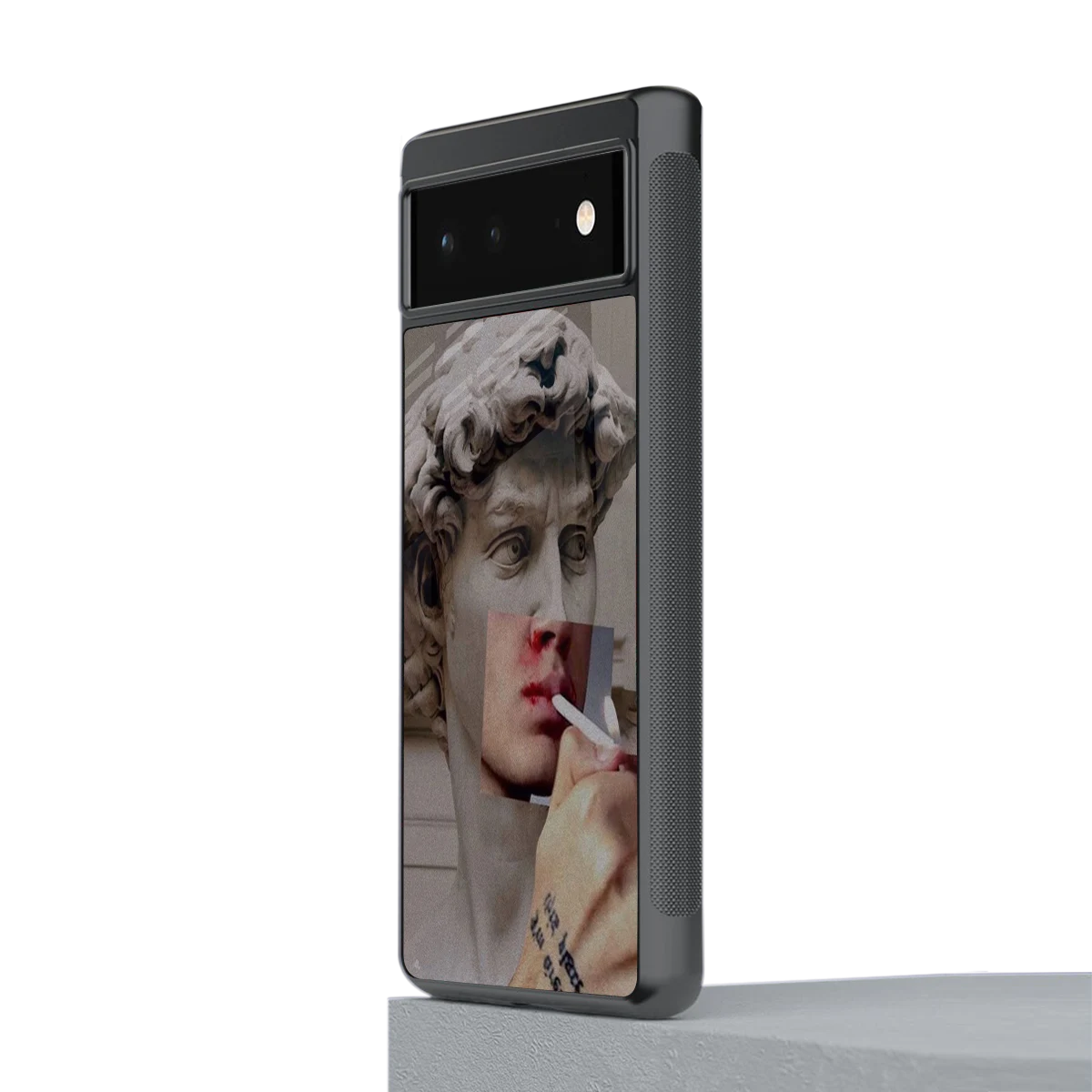 Smokin David stylish phone case for google pixel 6 | glossy glass and slim fit