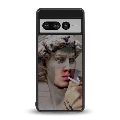 Smokin David back phone cover | glass case for google pixel 7 pro
