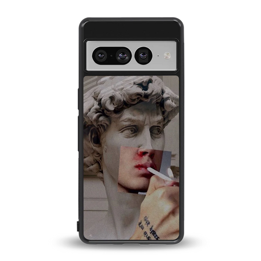 Smokin David back phone cover | glass case for google pixel 7 pro