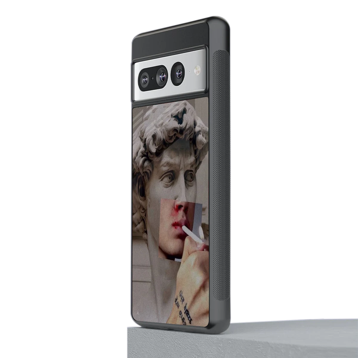 Smokin David stylish phone case for google pixel 7 pro | glossy glass and slim fit