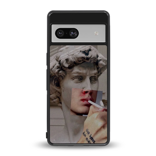 Smokin David back phone cover | glass case for google pixel 7a