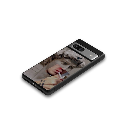 Smokin David google pixel 7a mobile cover | shockproof glass phone case