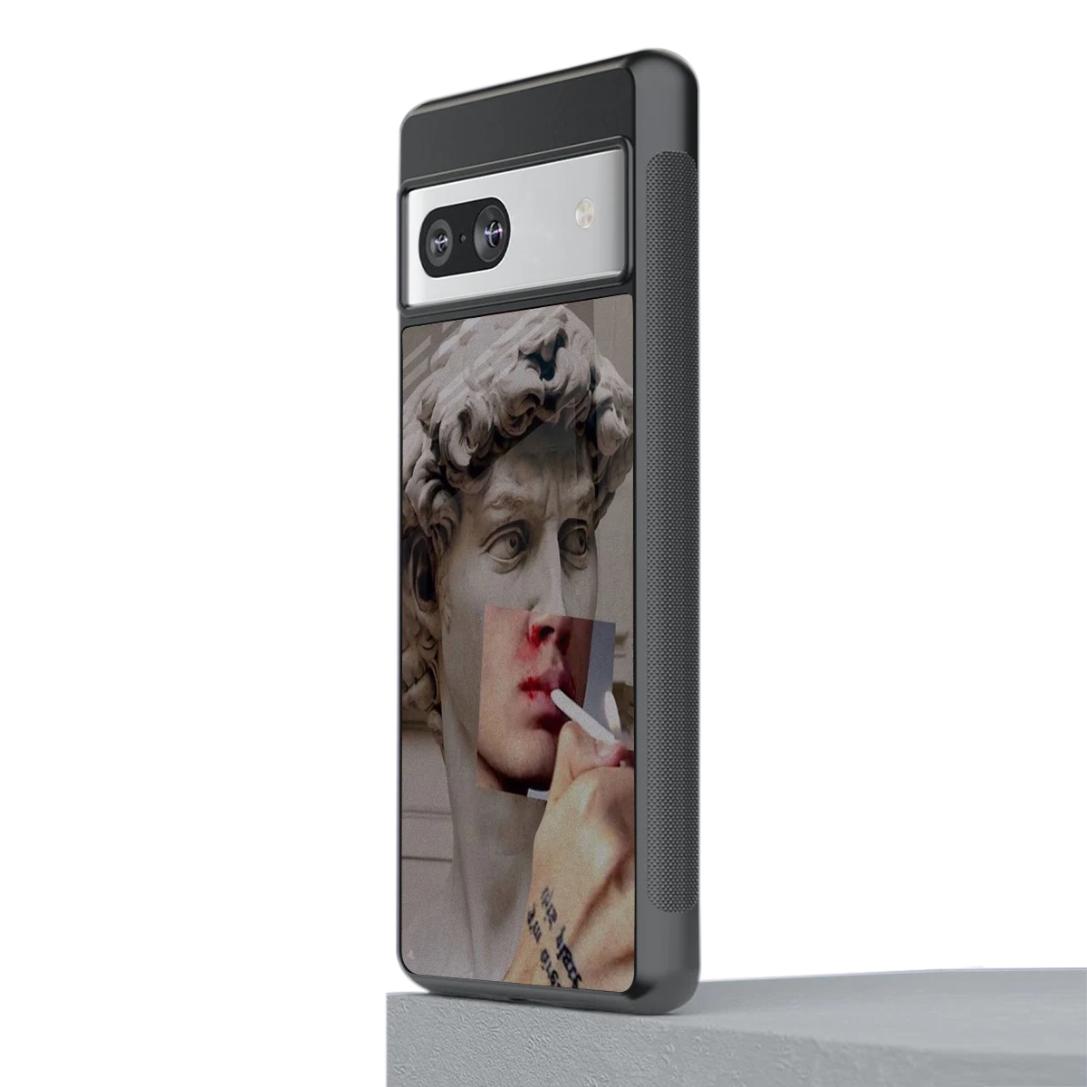 Smokin David stylish phone case for google pixel 7 | glossy glass and slim fit