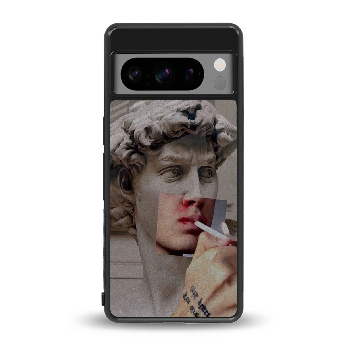 Smokin David back phone cover | glass case for google pixel 8 pro