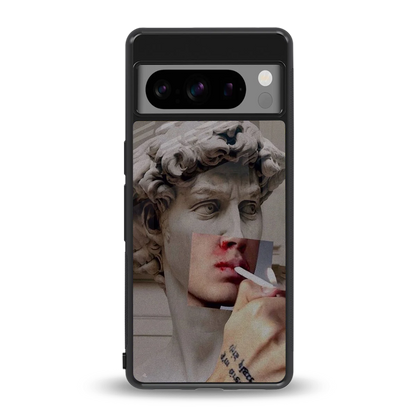 Smokin David back phone cover | glass case for google pixel 8 pro
