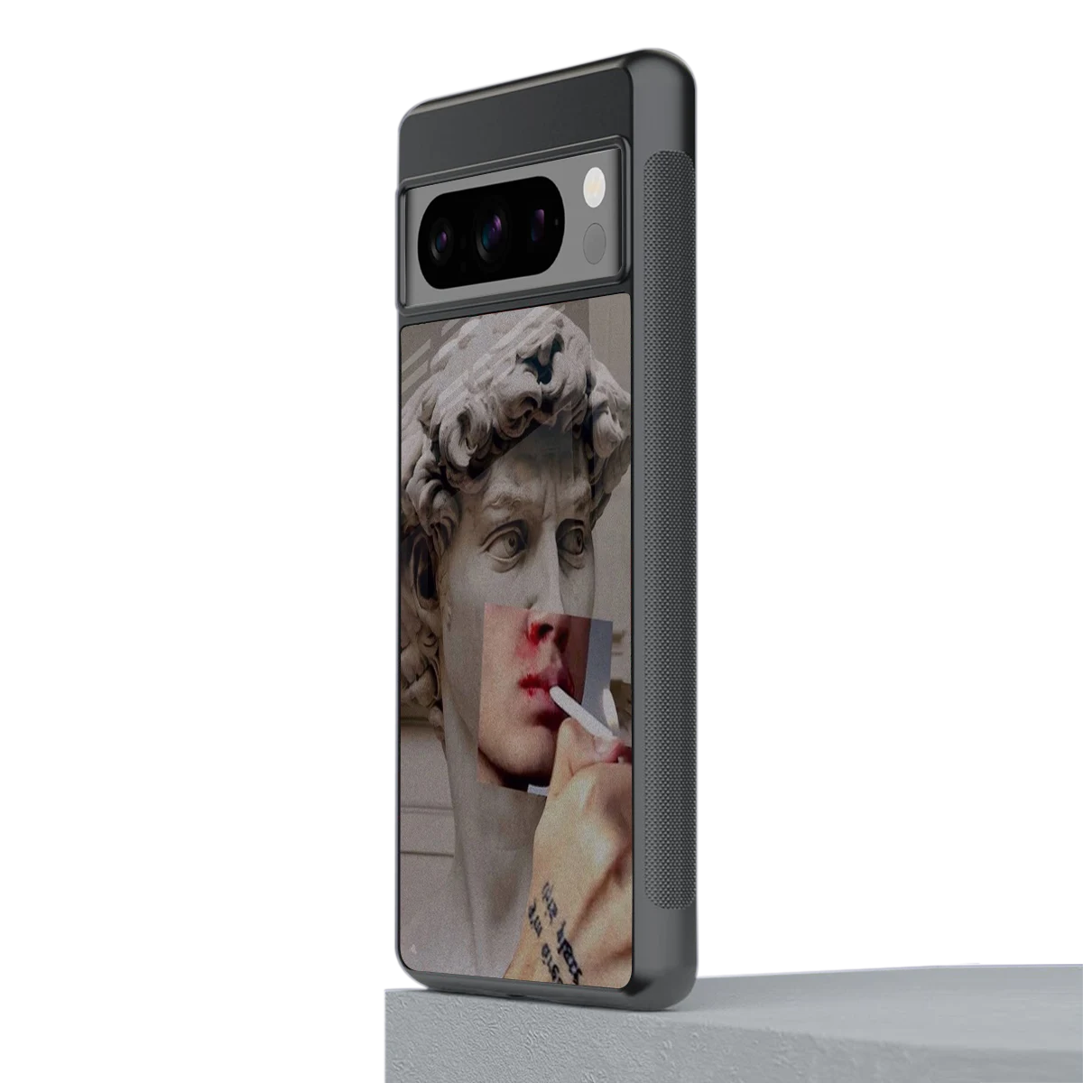 Smokin David stylish phone case for google pixel 8 pro | glossy glass and slim fit